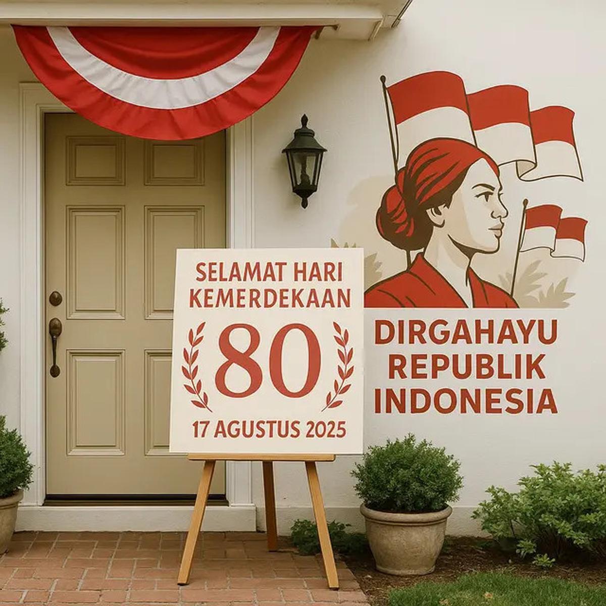7 Contoh Dekorasi Depan Rumah untuk 17 Agustus 2025 yang Murah dan Bagus