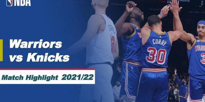 VIDEO: Highlights NBA, Stephen Curry Ciptakan Sejarah, Golden State Warriors Kandaskan New York Knicks 105-96