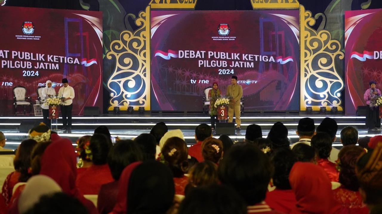 Quick Count LSI Denny JA Pilkada Jatim 97,67 Persen Suara: Khofifah 58,14%, Risma 33,48%, Luluk 8,38%