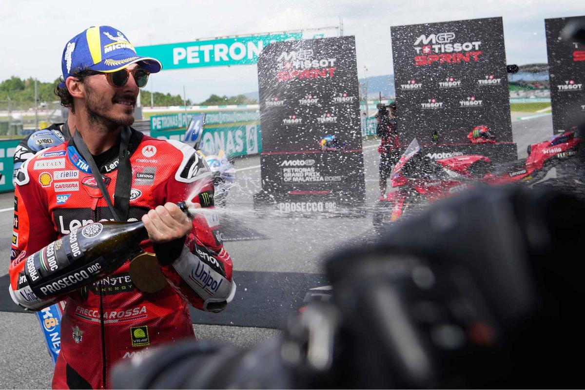 FOTO: Bagnaia Perkasa di Sepang, Dominasi Ducati Kian Tak Terbendung