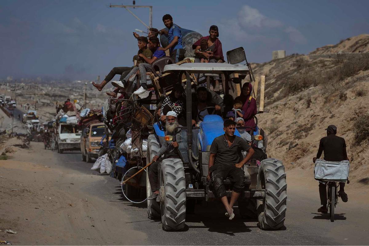 Foto: Ancaman Militer Israel Picu Eksodus Besar Warga Gaza