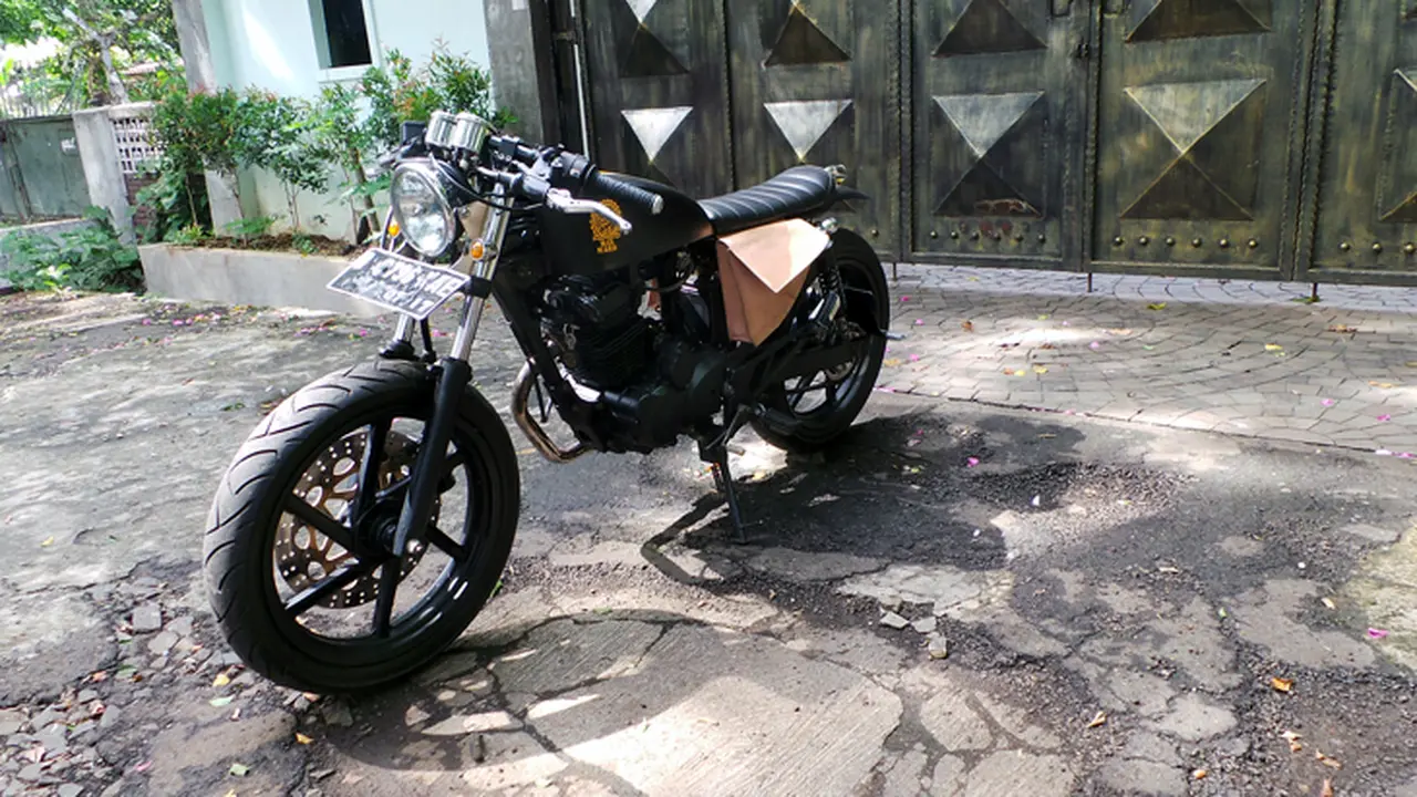  Modifikasi Honda Tiger, Kolaborasi Japstyle dan Cafe Racer 