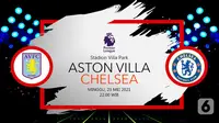 Aston Villa vs Chelsea (liputan6.com/Abdillah)
