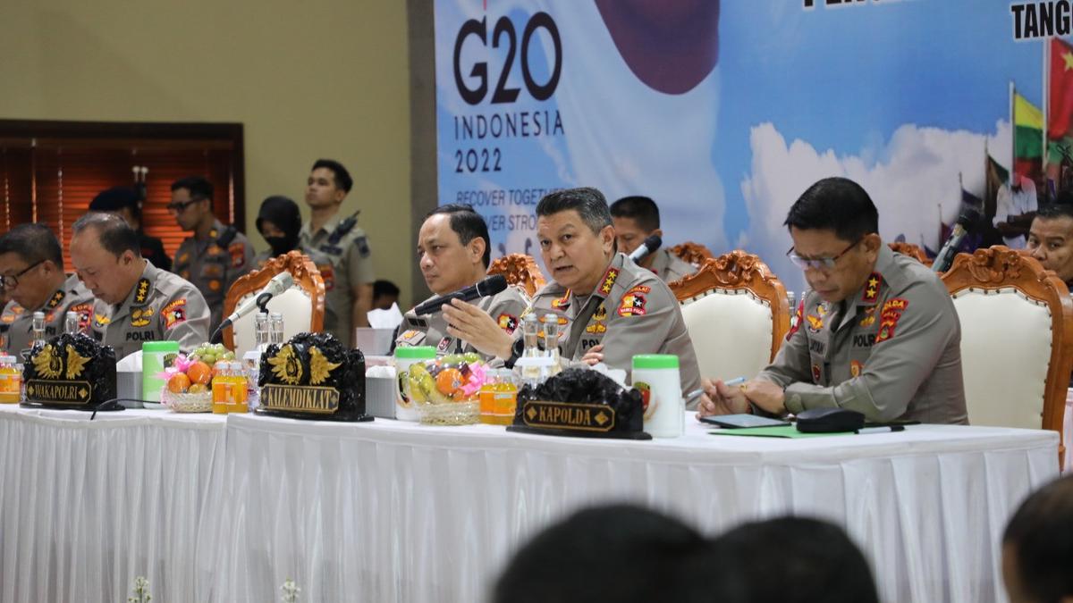 Polri Gelar Latihan Pengamanan KTT G20 di Bali