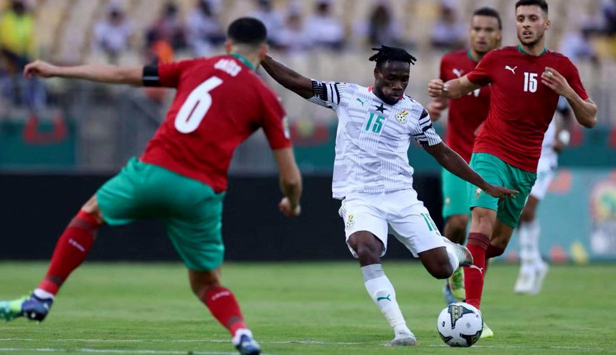 The Black Stars pernah menjadi pengoleksi gelar Piala Afrika terbanyak sebelum rekor tersebut dilampaui oleh Kamerun dan Mesir saat ini. Ghana manjadi juara Piala Afrika pada tahun 1963, 1965, 1978 dan trakhir pada 1982. (AFP/Kenzo Tribouillard)