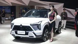 Mobil Mitsubishi New Xforce HEV pada ajang Gaikindo Indonesia International Auto Show (GIIAS) 2026 di Indonesia Convention Exhibition (ICE) BSD, Tangerang, Banten, Rabu (29/7/2026). (KLY/ Budy Santoso)