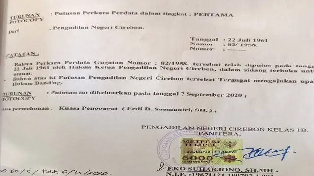 Menunggu Eksekusi Lahan Ahli Waris Sultan Sepuh XI Keraton Kasepuhan Cirebon