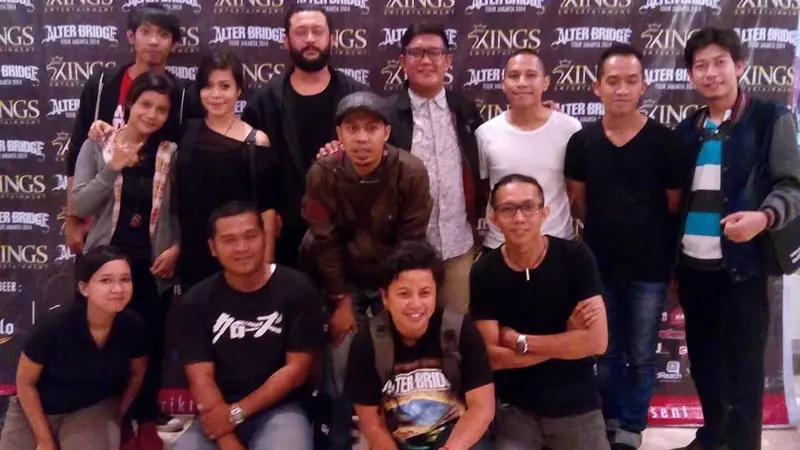 Serunya Liputan6.com Nobar Alter Bridge Bareng The Rain, Kikan, dan Seurieus Band