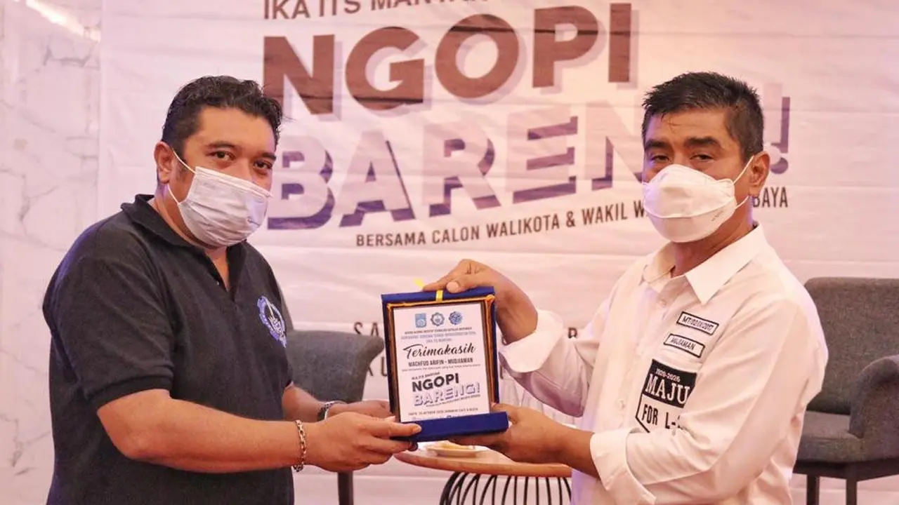 Calon Wakil Wali Kota Surabaya, Mujiaman, mendapatkan dukungan penuh dari alumni Institut Tekonologi Sepuluh November (ITS)
