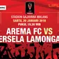 Live Streaming Arema FC  VS Persela Lamongan (Liputan6.com / Trie yas)