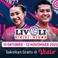 Jadwal Livoli 2022 Divisi Utama Seri Pertama Banyuwangi Live Vidio, 11 sampai 13 Oktober 2022 Live Vidio