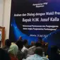  Arahan dan Dialog dengan Wakil Presiden  Sinkronisasi Perencanaan dan Penganggaran Dalam Rangka Pengendalian Pembangunan di kantor Bappenas, Jakarta, Rabu (29/7/2015). (Foto: Fiki Ariyanti/Liputan6.com).