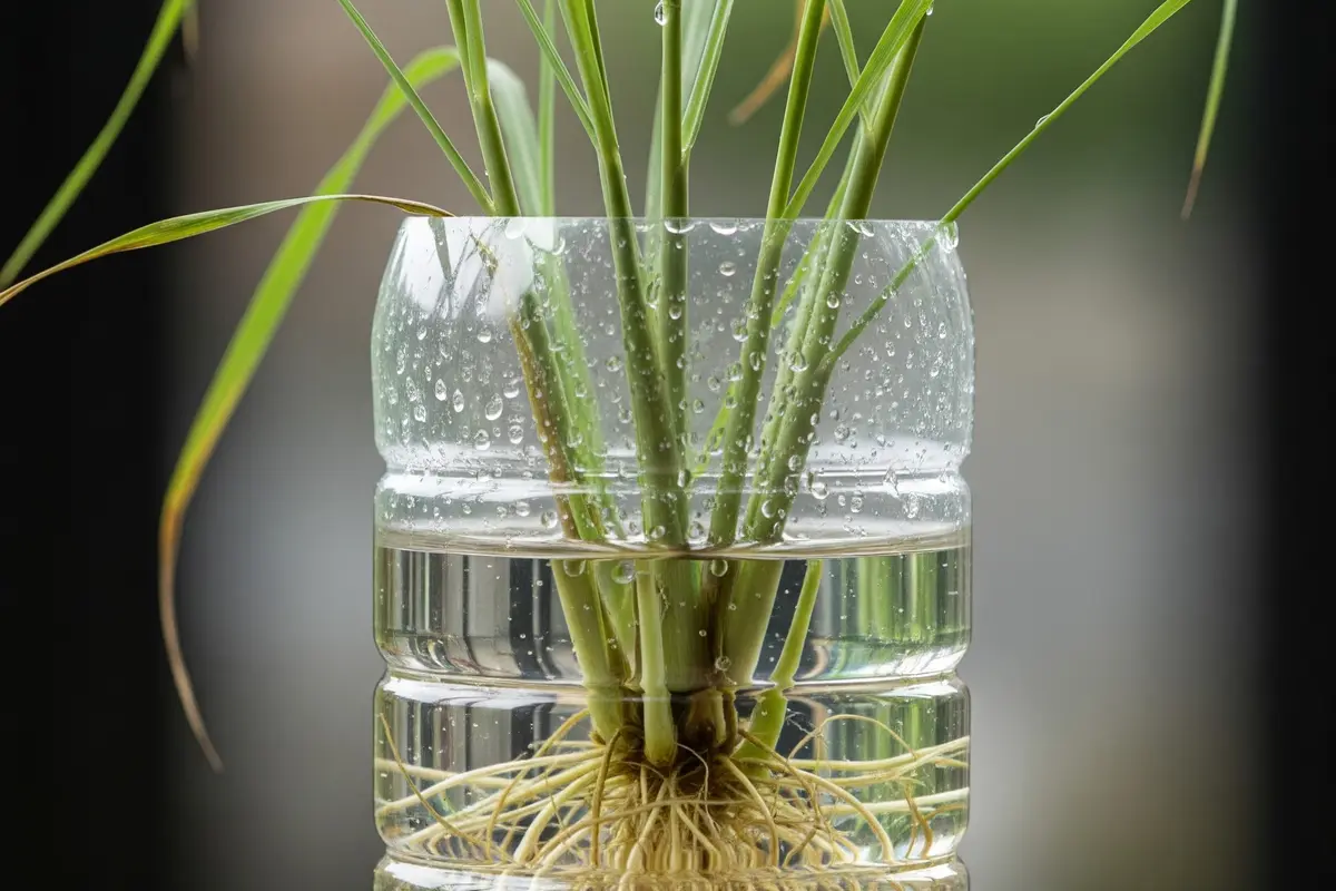 Cara Menanam Serai Tanpa Akar di Botol Bekas agar Tumbuh Subur (Image by Gemini AI)