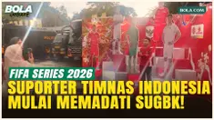 Menilik Situasi Jelang Timnas Indonesia Melawan Bulgaria, Cuaca Tak Patahkan Semangat Suporter