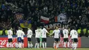 Para pemain Jerman usai pertandingan melawan Azerbaijan. Kemenangan tersebut menempatkan Jerman berada di puncak klasemen Grup C dengan raihan 15 poin dari lima pertandingan. (EPA/Zurab Kurtsikidze)