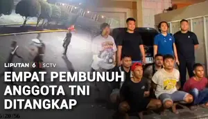 Empat Pembunuh Anggota TNI Ditangkap