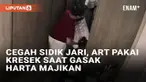 Aksi pencurian dilakukan seorang ART hingga viral di media sosial. ART tersebut terekam menargetkan harta majikannya, seorang pengusaha pakaian. Pelaku beraksi dengan tangan terbungkus tas plastik kresek saat menggeledah isi lemari majikan.