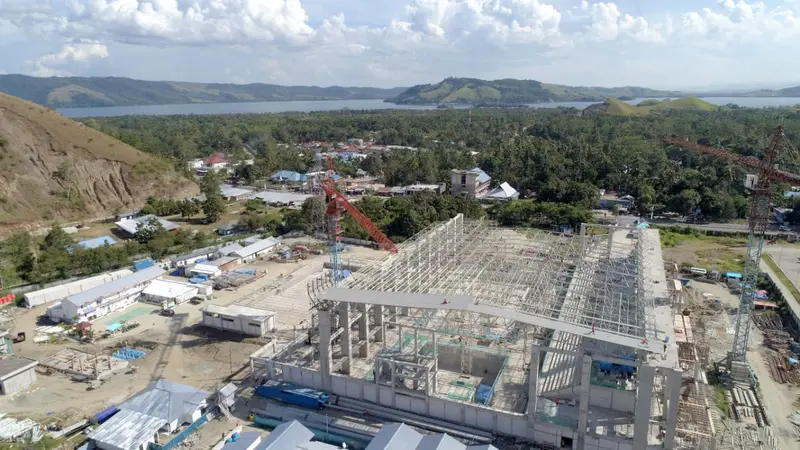 Proyek PT Waskita Karya (Persero) Tbk, Arena Aquatic Papua untuk persiapan Pekan Olahraga Nasional (PON) 2020.