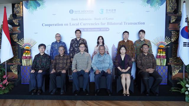 <p>Bank Indonesia (BI) dan Bank of Korea (BOK) mencapai kesepakatan dalam penggunaan mata uang lokal dalam transaksi keuangan dan ekonomi (Local Currency Transaction/LCT) dengan target implementasi pada 2024.(Dok BI)</p>
