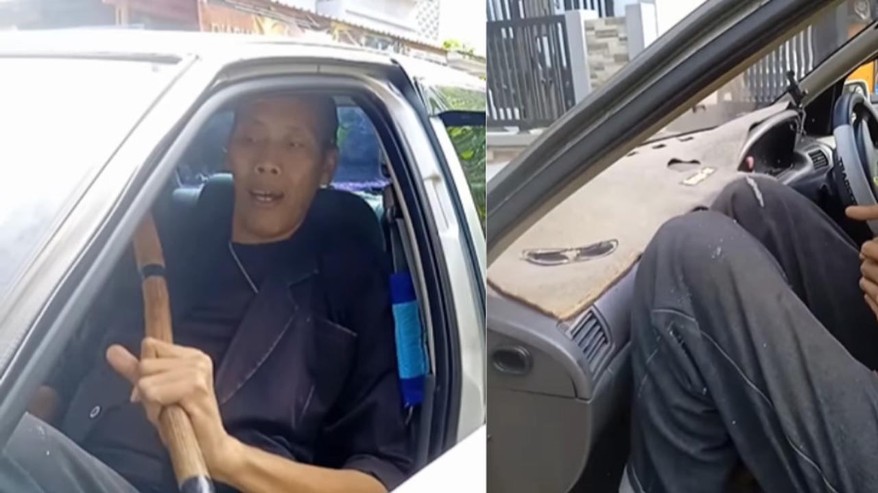 Masih Ingat Rosyid Monas si Manusia 'Raksasa' Begini Caranya Orang Tinggi Masuk Mobil Sedan