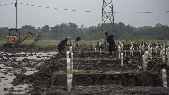 Menengok Makam COVID-19 di TPU Keputih Surabaya