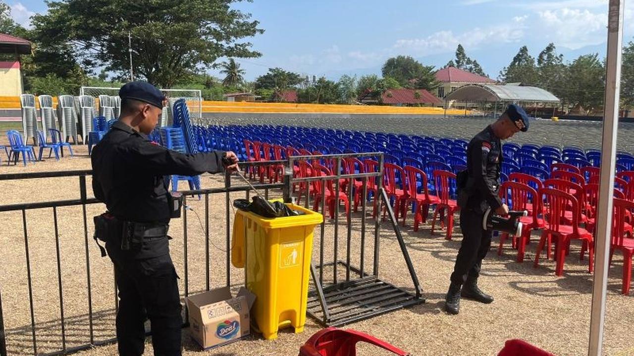 Satbrimob Polda Sulteng Sterilisasi Intensif Lokasi Paskah Nasional V 2026 di Sigi