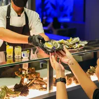 Sajian unik yang memadukan pasta dan oyster (oyster dealer)