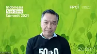 Dr. Dino Patti Djalal, Pendiri dan Chairman dari Foreign Policy Community of Indonesia dalam acara diskusi Indonesia Net-Zero Summit 2021.