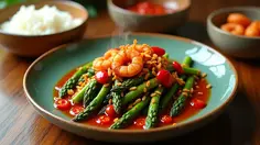 Resep Asparagus Terasi Gurih Pedas yang Praktis