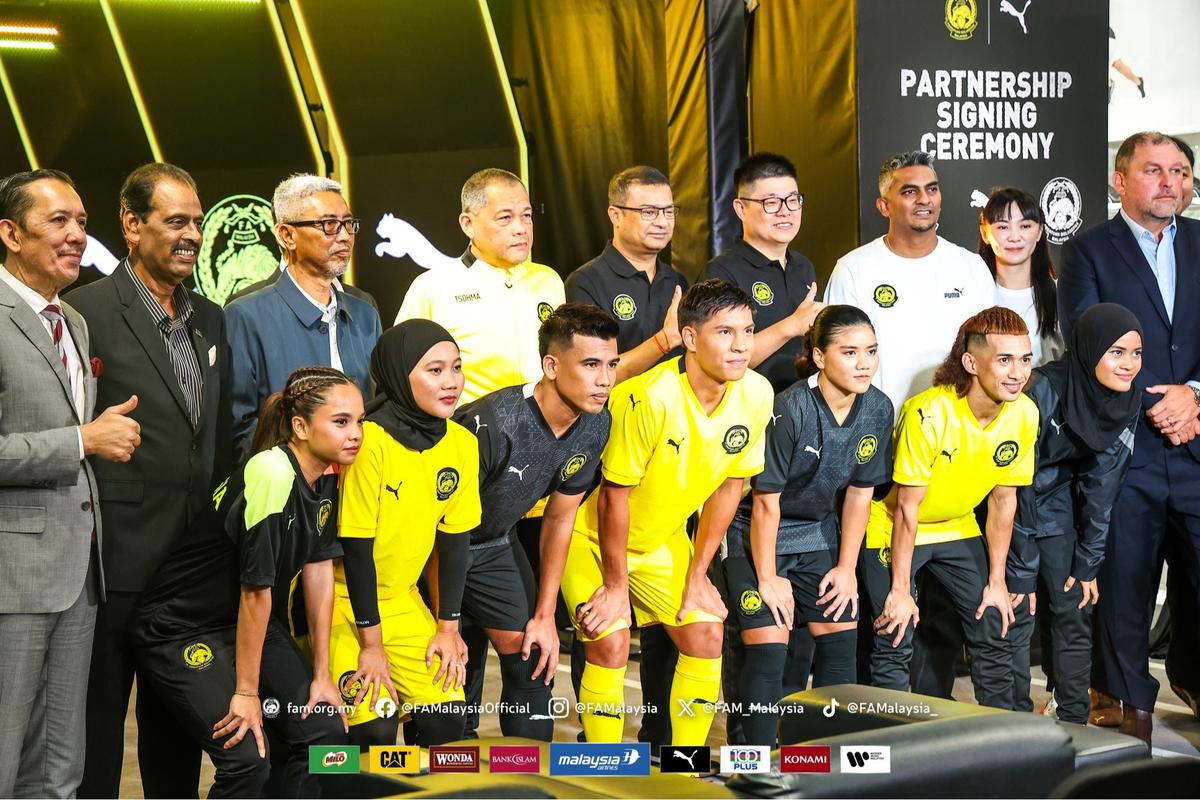 Penampakan jersey baru Timnas Malaysia