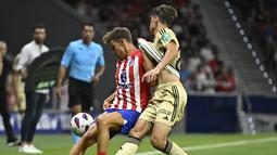 Gol-gol kemenangan Atletico Madrid masing-masing disumbangkan oleh Alvaro Morata, Memphis Depay, dan Marcos Llorente. (Photo by JAVIER SORIANO / AFP)