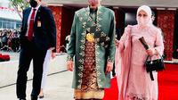 Presiden Joko Widodo (Jokowi) memilih memakai baju adat Paksian dari Bangka Belitung saat menghadiri Sidang Tahunan MPR/DPR dan pidato kenegaraan pada 16 Agustus 2022. Foto: Laily Rachev - Biro Pers Sekretariat Presiden