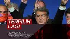 Berita video Joan Laporta terpilih kembali jadi Presiden Barcelona, nasib Lionel Messi jadi terang