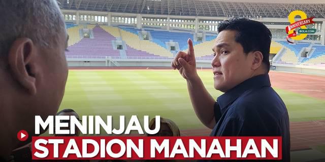 VIDEO: Erick Thohir Meninjau Stadion Manahan, Venue untuk Kualifikasi Piala Asia U-23