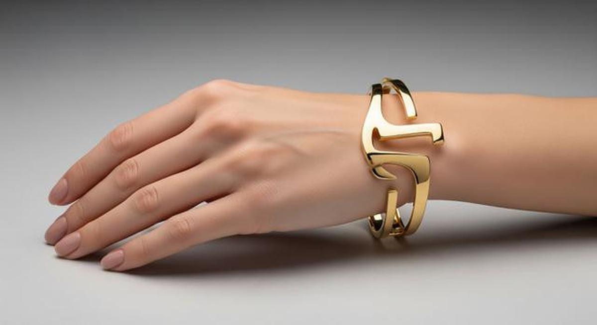 8 Model Gelang Emas Cuff Sculptural Desain Abstrak 2025, Elegan untuk Penampilan Wanita