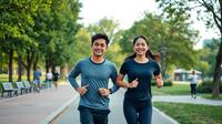 tips jogging ©Ilustrasi dibuat AI