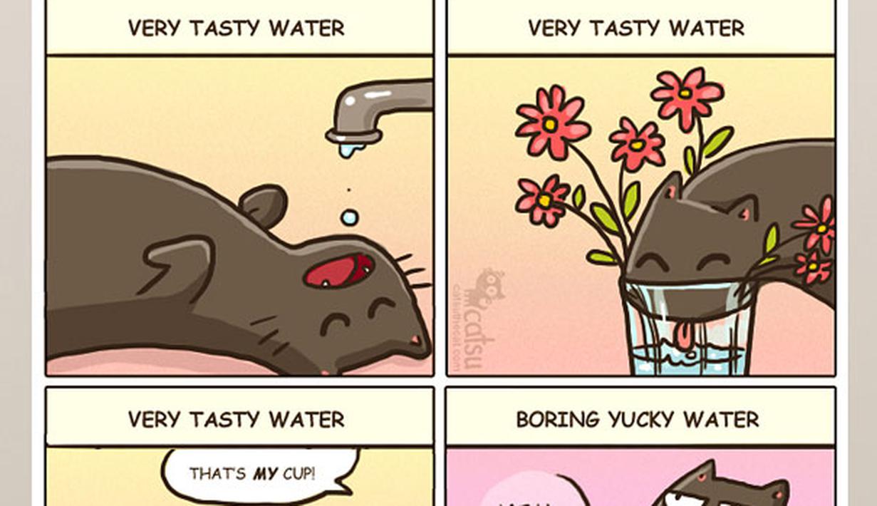  Komik Lucu Kucing  Itu Bikin Gemes Tapi Kadang Manja 