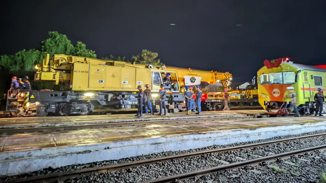 kereta anjlok