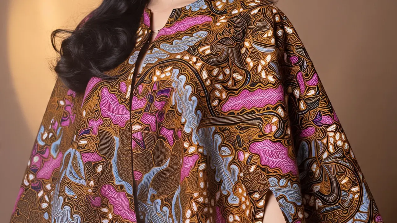 Model Batik Wanita Cape