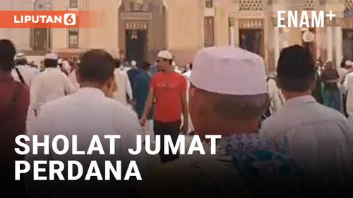 VIDEO: Jemaah Haji Indonesia Jalani Sholat Jumat Perdana di Masjid Nabawi
