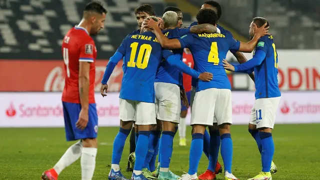 Timnas Chile Vs Timnas Brasil