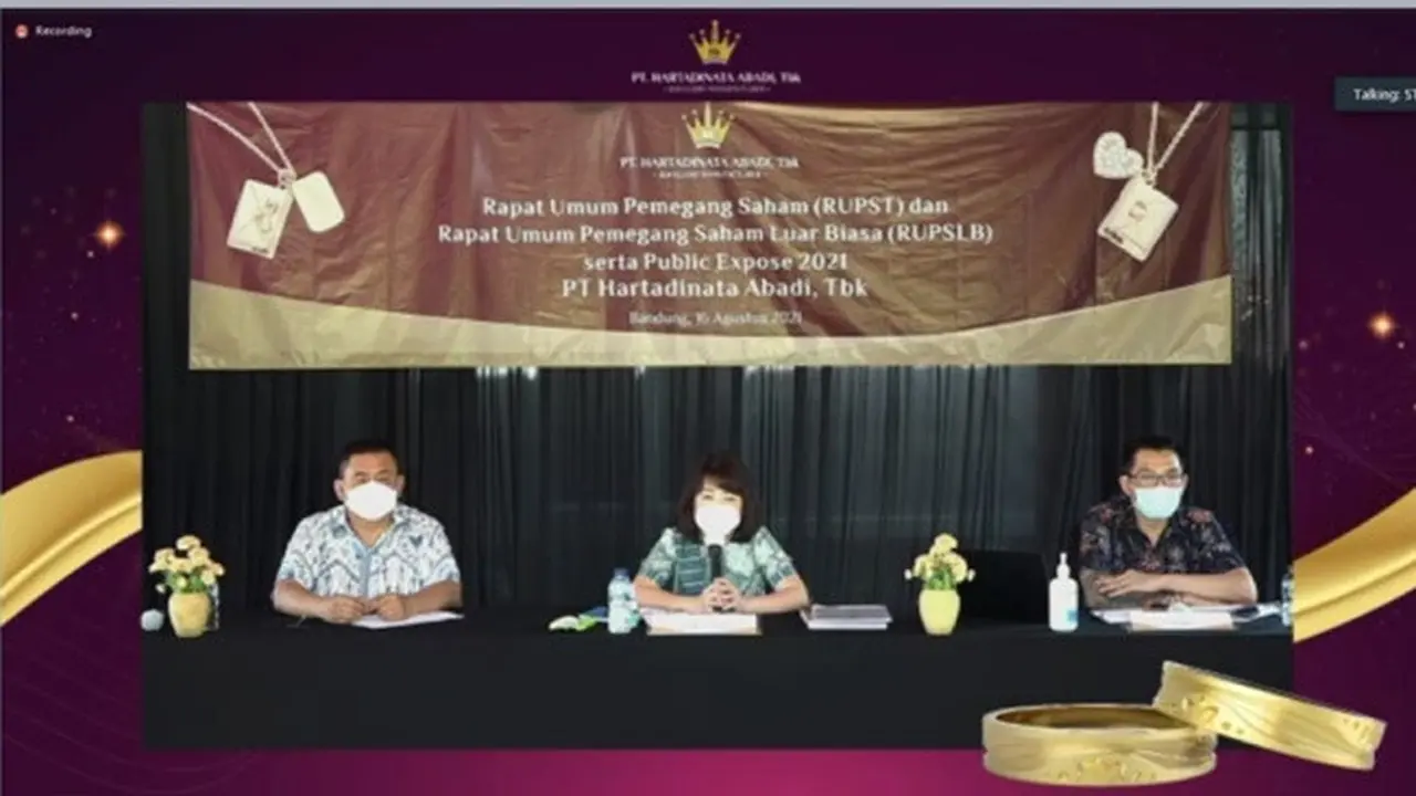 Paparan publik PT Hartadinata Abadi Tbk (Hartadinata)/HRTA (Dok: Istimewa)