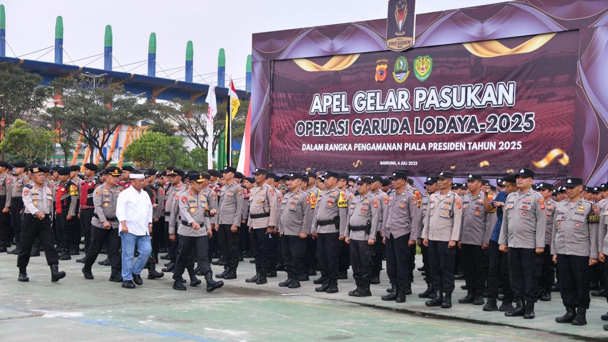 Ribuan Personel Gabungan Siap Amankan Gelaran Piala Presiden 2025, Isu Flare Jadi Perhatian Khusus