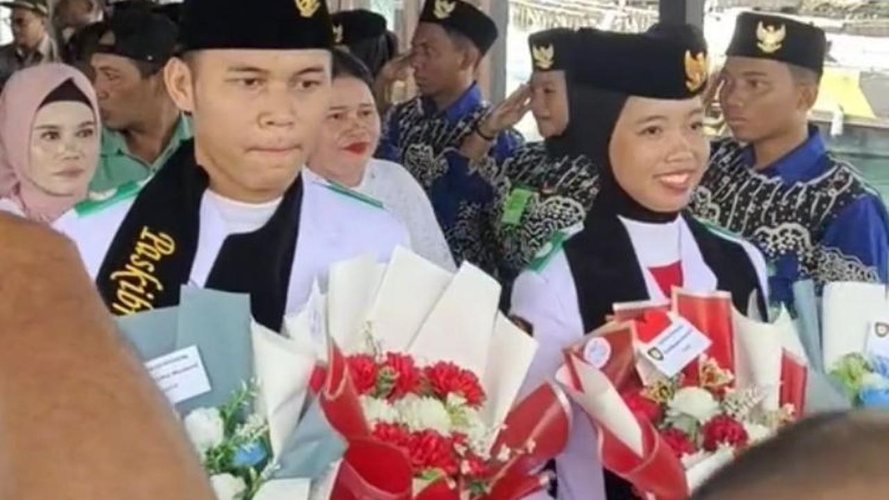 Viral, Ini Momen Penyambutan Fifandra Ardiansyah & Aprillya Putri Paskibraka Asal Halmahera Barat