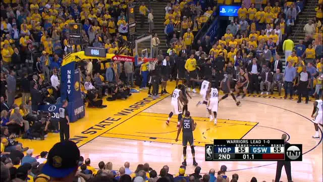 VIDEO : Cuplikan Pertandingan Playoffs NBA, Warriors 121 vs Pelicans 116