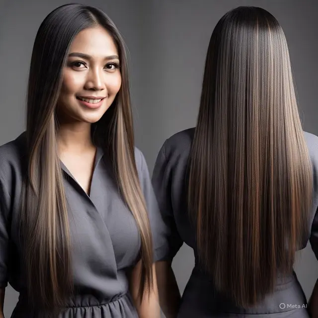 Sleek Straight Long Hair