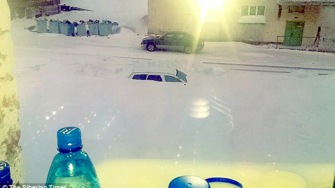 Penampakan salah satu kota di Siberia. (Daily Mail)