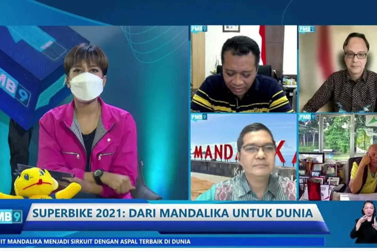 Forum Merdeka Barat 9, Superbike 2021: Dari Mandalika untuk Dunia pada hari Selasa (16/11/2021).