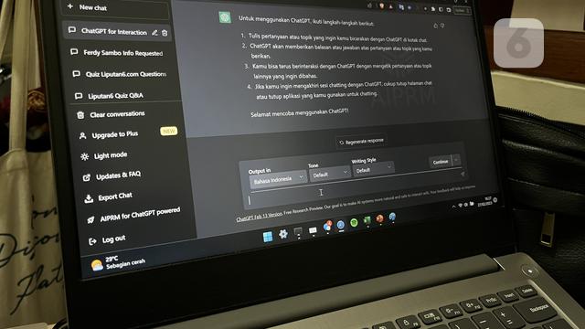 Cara Daftar dan Cara Pakai ChatGPT OpenAI. (Liputan6.com/Raden Trimutia Hatta)