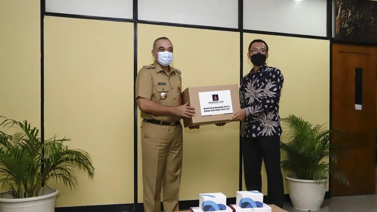 Pemerintah Kabupaten Tangerang Terima Bantuan Alat Tes Covid-19 dari Paramount Land